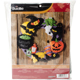 Bucilla Witch's Brew Felt Applique Wall Wreath Kit