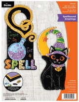 Bucilla Spellbound Greetings Felt Applique Door Hanger Kit 2/Pkg