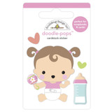 Doodlebug Doodle-Pops 3D Sticker | Sweet Girl, Bundle Of Joy