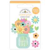 Doodlebug Shaker-Pops 3D Sticker | Spring Bouquet Shaker, Butterfly Kisses