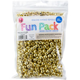 CousinDIY Pony Beads 500/Pkg | Metallic Gold