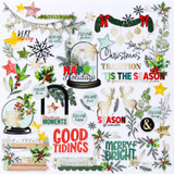 49 And Market Foiled Die-Cuts 82/Pkg | Mistletoe And Memories