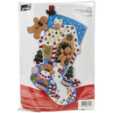 Bucilla Felt Applique Stocking Kit | Gingerbread Dreams
