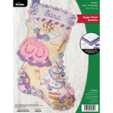 Bucilla Sugar Plum Dreams Felt Applique Stocking Kit