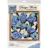 Design Works Needlepoint Kit | Blue Roses
