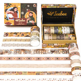 Ieebee Washi Tape Set 14/Rolls | Coffee Chronicles