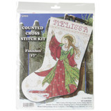 Design Works Counted Cross Stitch Stocking Kit | Angel of Joy