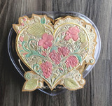 Lisa Horton Crafts Floral Heart 3D Embossing Folder