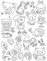 Colonial Patterns Iron-On Embroidery Patterns | Forest Friends