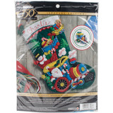 Bucilla Choo Choo Santa Felt Applique Stocking Kit