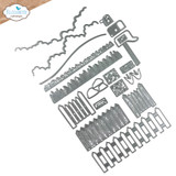 Elizabeth Craft Metal Die Set | Garden Edges and Fence
