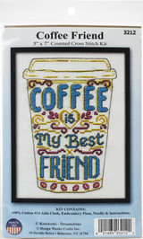Design Works Coffee Counted Cross Stitch Kit