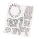 American Crafts Hello Little Boy Cutting Dies