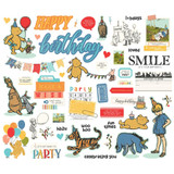 Simple Stories Say Cheese Classic Pooh Birthday Bits & Pieces Die Cuts