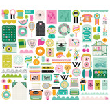 Simple Stories Color Me Happy Bits & Pieces Die Cuts