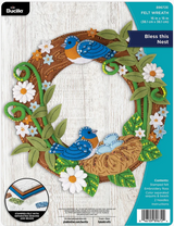 Bucilla Bless This Nest Felt Applique Wall Wreath Kit