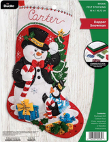 Bucilla Dapper Snowman Felt Applique Stocking Kit