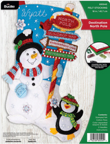 Bucilla Felt Applique Stocking Kit | Destination North Pole