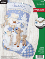 Bucilla Snowman's Winter Felt Applique Stocking Kit