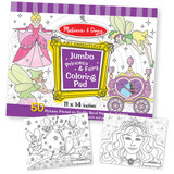 Melissa & Doug Princess & Fairy Jumbo Coloring Pad