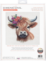 Dimensions Highland Cow Counted Cross Stitch Kit