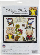 Design Works Barnyard Blessings Counted Cross Stitch Kit