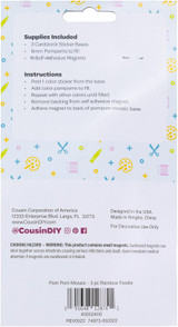 CousinDIY Rainbow Foodie Pom-Pom Magnets Kit