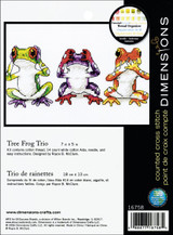 Dimensions Treefrog Trio Counted Cross Stitch Kit