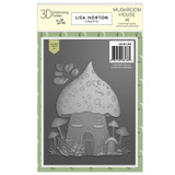 Lisa Horton Crafts Mushroom House 3D Embossing Folder