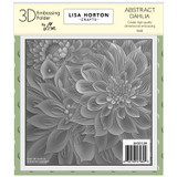 Lisa Horton Crafts Abstract Dahlia 3D Embossing Folder