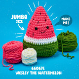 Bucilla Wesley the Watermelon Jumbo Amigurumi Cuddler Crochet Kit