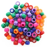 Essentials Pony Beads 6mm x 9mm Bold Mix 1lb