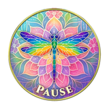 Dragonfly  - "Pause, Shift Your Perspective" Coin Medallion