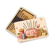 Magnetic Needle Minder Storage Case - Pink Pin Cushion