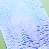 Memory Box Snowy Forest 3D Embossing Folder