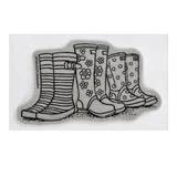 Stampendous Puddle Boots Cling Rubber Stamp