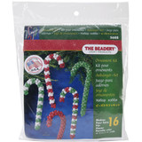 The Beadery Candy Cane  Assortment Holiday Beaded Ornament Kit