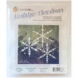 Solid Oak Nostalgic Christmas Sparkling Snowflakes Beaded Ornament Kit