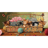 Dimensions Kitty Litter Gold Collection Counted Cross Stitch Kit