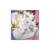 Dimensions Stamped Cross Stitch Quilt Kit - Cute...Or What?