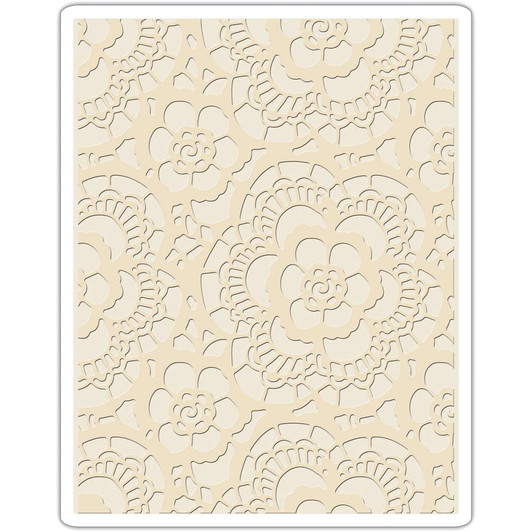 Sizzix Texture Fades Embossing Folder By Tim Holtz - Lace