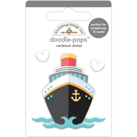 Doodlebug Doodle-Pops Bon Voyage 3D Stickers