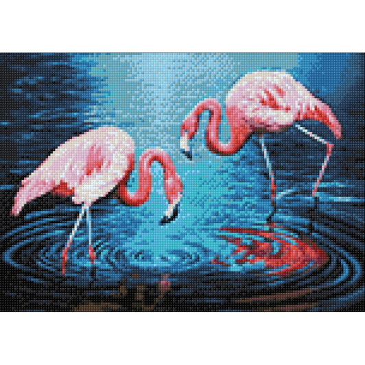 Collection D'Art Diamond Gem Kit - Flamingos On The Lake