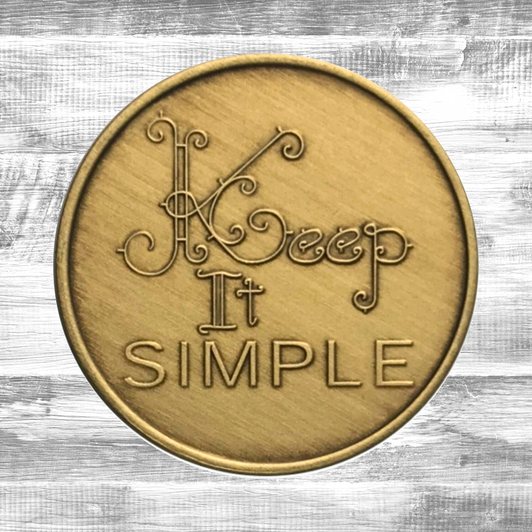 Keep It Simple Antique Bronze Coin