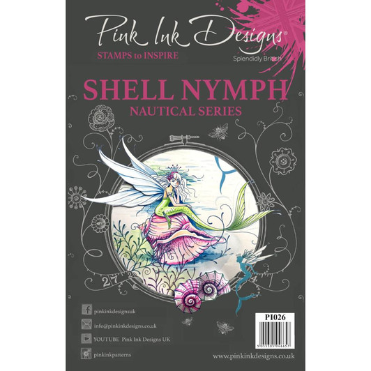 Pink Ink Designs A5 Clear Stamp Set - Shell Nymph