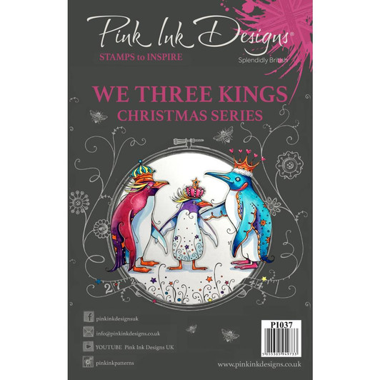 Pink Ink Designs A5 Clear Stamp Set - We Three Kings
