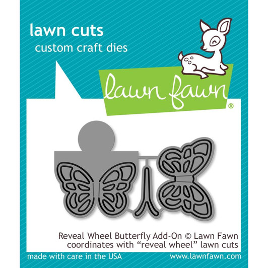Lawn Cuts Custom Craft Dies - Reveal Wheel Butterfly Add-On