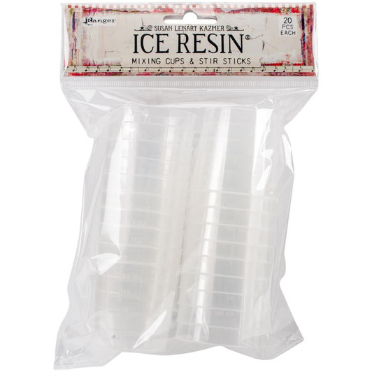 Ranger Ice Resin Mixing Cups & Stir Sticks 20/Pkg