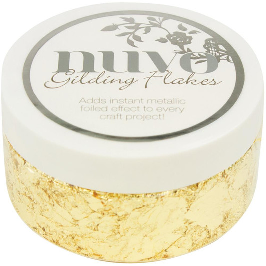 Nuvo Gilding Flakes 6.8oz - Radiant Gold