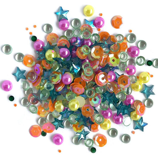Buttons Galore Sparkletz Embellishment Pack 10g - Rainbow